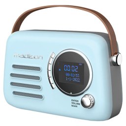 Radio Portabil Madison FREESOUNDBL30 | Bluetooth, FM, USB, 3W, Albastru