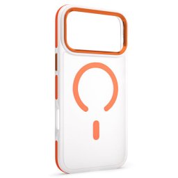 Husa Apple iPhone 17 Pro Max GSM194567 | MagSafe, Transparent/Portocaliu