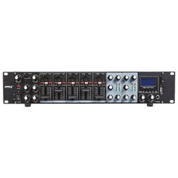 Mixer BST MX56U | 5x2, Player USB/MP3, 7 Intrari Linie, 3 Intrari Microfon, 2U/19"