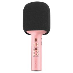 Microfon Karaoke Maxlife OEM0200494 | Cu Difuzor Incorporat, Wireless, Roz