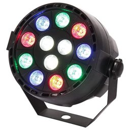 Proiector LED Ibiza Light PAR-MINI-RGBW | 12x1W, RGBW, DMX