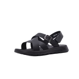 Sandale barbati din piele naturala, Otter 28Z580018A 01-N, negru