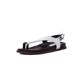 Sandale dama din piele naturala, PASS Collection AGQS80001B 13-N, alb