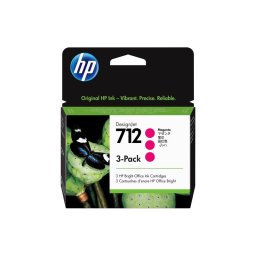 Cartuse Cerneala HP 712 3ED78A | Magenta, 29ml, Set 3buc, Original