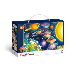 Puzzle educativ cu spatiul cosmic, 100 piese, pentru copii 5+