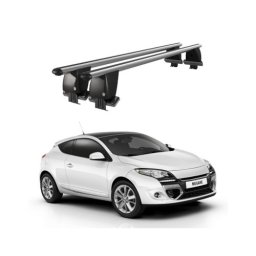 Bare transversale portbagaj aluminiu pentru Renault Megane Coupe 2009+, plafon neted
