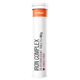 GymBeam Complex de fier efervescent 20 tab. fructe de pădure