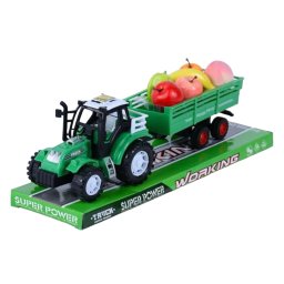 Jucarie tractor cu remorca cu fructe