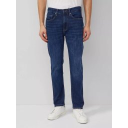 Blugi barbati Mauro cu talie medie, croiala Regular Fit, Tapered Leg, Albastru inchis (SELECTATI MARIMEA: 29, SELECTATI LUNGIMEA: 32)