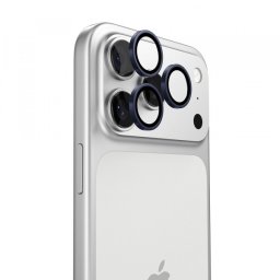 Folie de protectie Camera Spate Torras Lensguard pentru Apple iPhone 17 Pro Max / 17 Pro, Sticla Securizata, Albastra