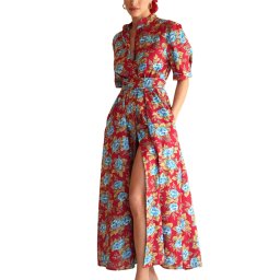 MADAME SHOU SHOU Rochie Mezzanotte red 01474