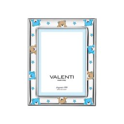 Rama foto Argint "Bebe" 9x13 cm - Ursuleti Albastri Noapte Buna