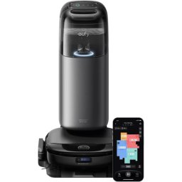 Aspirator robot EUFY Omni S1 Pro T2080GA1, Capacitate rezervor 2.5l, 8000 Pa, Negru