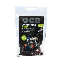 OCB Filtre cu carbune activ ceramice Premium Slim Limited Edition Activ Tips 7mm x50