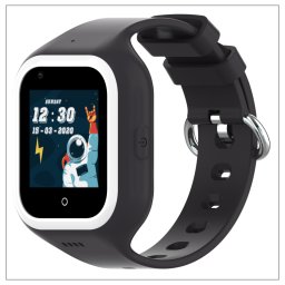 Ceas smartwatch GPS copii Wonlex KT21, Negru