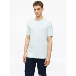 s.Oliver Tricou barbati din bumbac, cu imprimeu, Regular fit, Turcoaz deschis (SELECTATI MARIMEA: XL)