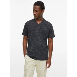 s.Oliver Tricou cu anchior, barbati, din amestec de bumbac, Regular fit, Negru (SELECTATI MARIMEA: L)