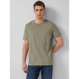 s.Oliver Tricou barbati din bumbac, la baza gatului, Regular fit, Olive (SELECTATI MARIMEA: 3XL)