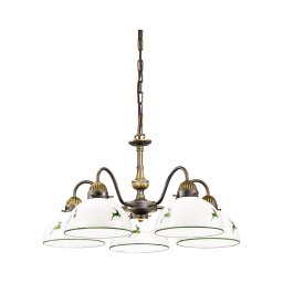 Lustră pe lanț Kolarz 731.85.100 NONNA 5xE27/75W/230V verde