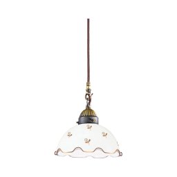 Kolarz NONNA 731.30.160 - Pendul cu cablu, 1x E27 (max. 75W), 230V, Ø 20 cm, formă de floare, aur roz