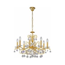 Kolarz CARMEN 3234.88.3.KoT - candelabru de cristal suspendat pe lanț, 8xE14/60W/230V, placat cu aur 24K