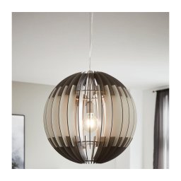 Eglo 63256 - Lustră suspendată OLMERO PRO, 1xE27/60W/230V, Ø 40 cm, gri/alb
