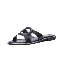 Papuci dama din piele naturala, PASS Collection 1WHD2506-59, negru