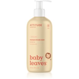 Attitude Baby Leaves Pear Nectar 2 in 1 gel de dus si sampon pentru copii 473 ml