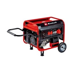 Einhell - TC-PG 55/E5 - Generator de uz general, 7.5 kW, Einhell, -, - CP, 25 l, pornire electrica, benzina fara plumb, senzor lipsa ulei, protectie suprasarcina, regulator tensiune AVR, trifazat