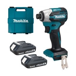 Makita - DTD158WVE - Masina de insurubat cu impact cu 2 acumulatori si incarcator, Li-Ion, 18 V, 2 Ah, 170 Nm, M5-M16, valiza plastic