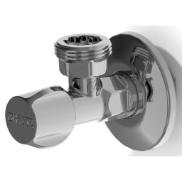 Robinet coltar cu ventil Herz, 1/2''X3/4'', PN 16, pentru apa potabila, cod UH16024