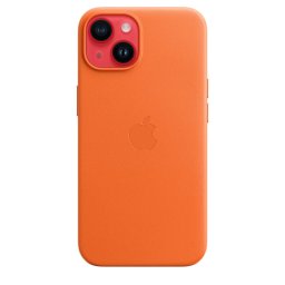 Husa iPhone 14 Leather Case MagSafe - Orange