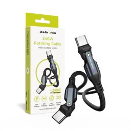 Cablu Mobile Origin 240W Rotating USB-C to USB-C CB3, Universal