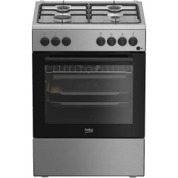 Aragaz Beko FBSE62120XD Aragaz Mixt, 85 cm, 4 arz., Inox