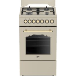 Aragaz Beko FSE52135DCRSN Aragaz Mixt, 85 cm, 4 arz., Crem