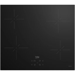 Plita HII64400QT, Inductie, 4 zone de gatit, Touch control, Quick&Easy Clean, OverHeat Safety System, 60 cm, Negru