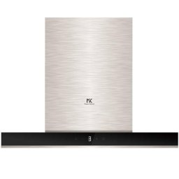 Hota T9081ED - Hota Decorativa, 90 cm, 800 m³/h, 3 + Intensiv, 3 Filtre Aluminiu, Touch, Iluminare LED, Negru