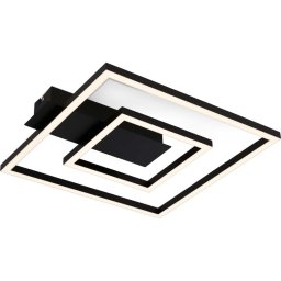 Plafonieră LED Briloner FRAME, 22 W, 230 V, 3000 K, 30 x 32 cm, neagră