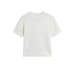 TED BAKER Tricotaj Emeta Touch Of Silk Knitted Crew Neck 281465 white