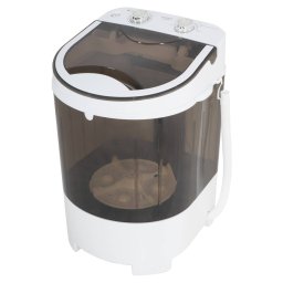 Masina de Spalat Rufe Portabila Adler AD 8056 cu Uscator prin Centrifugare Capacitate Spalare 4KG / Uscare 2KG Alb/Gri