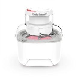 Aparat de facut inghetata Cuisinart Solo Scoops ICEM10E, 25 W, 475 ml, Pana la 8 bile de inghetata, Alb