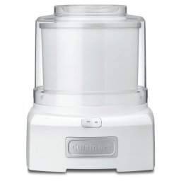 Masina de inghetata Cuisinart Cool Scoops ICE21E, 35 W, 1,4 l, Pana la 20 de portii de inghetata, Capac transparent cu închidere ușoară, alb
