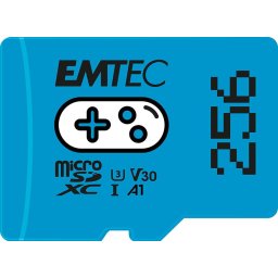 Card memorie Emtec mSD 256GB UHSI U3 V30 A1 Gaming Bl