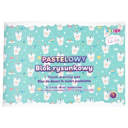 Bloc de desen Strigo A4, 14 file 100g, hartie culori pastel SPA037