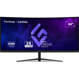 Monitor Gaming Curbat LED VIEWSONIC VX3418C-2K, 34" UWQHD, 180 Hz, 1 ms, Black