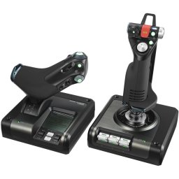 Joystick LOGITECH Saitek Pro Flight X52 Control, HOTAS, RGB, Black