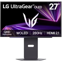 Monitor Gaming LED LG UltraGear 27GX700A-B.AEU, 27" QHD OLED, 280 Hz, 0.03 ms, Black