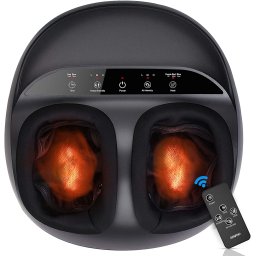 aparat de masaj picioare renpho fm059r, masaj shiatsu, caldura, compresie aer cu 3 niveluri, temporizator, telecomanda