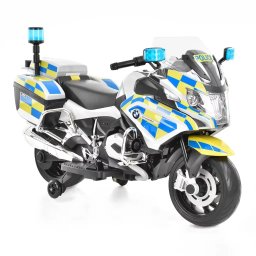 Motocicleta Politie Pentru Copii Cu Baterie Si Roti Ajutatoare, Mp3, Lumini Si Sunete, Bmw R1200Rt Police