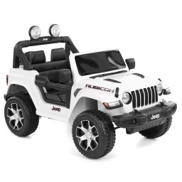 Masina De Jucarie Cu Baterie, Mp3, Usb, Efecte Sonore Si Luminoase, 3-8 Ani, Jeep Wrangler Rubicon White
